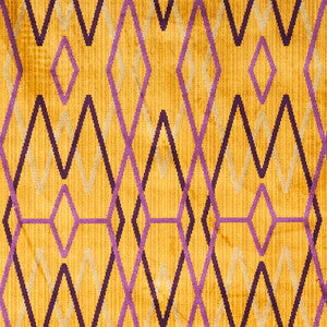 Schumacher Fabric Kyoto Trellis Saffron 79532