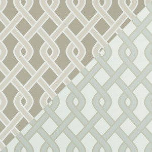 Schumacher Fabric Cleo Trellis Indoor/Outdoor Neutral 79572
