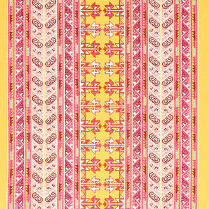 Schumacher Fabric Vinka Embroidery Pink & Yellow 79622