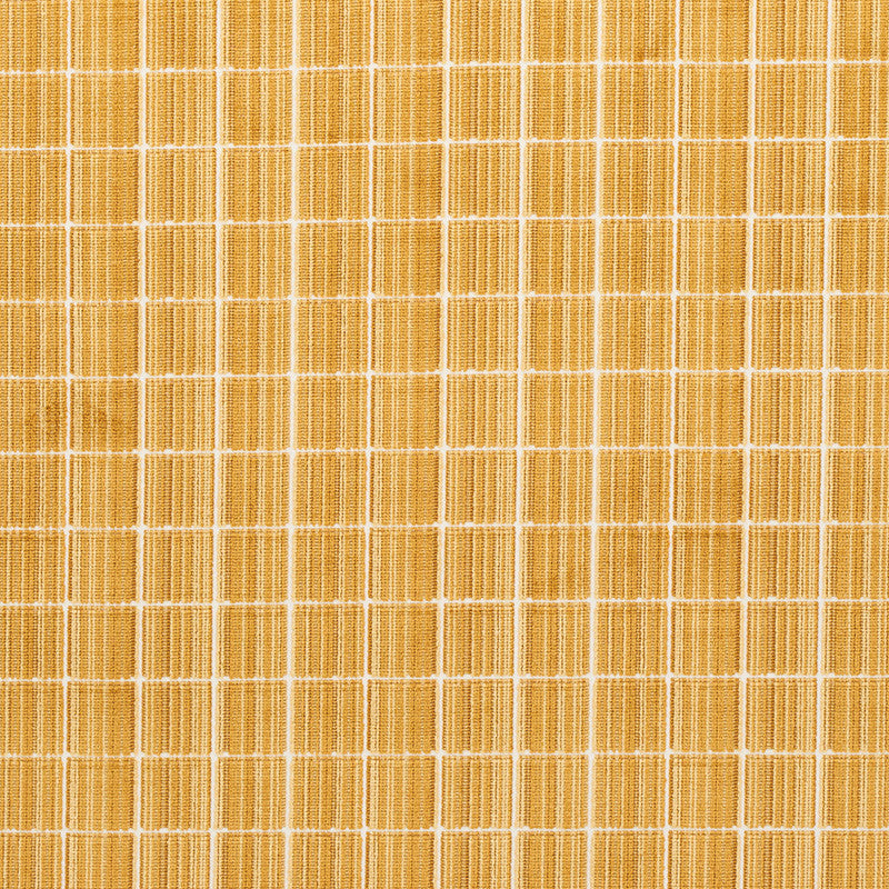 Corneille Velvet Gold 79631 by Schumacher Fabric Schumacher Fabric Corneille Velvet Gold 79631Fabric VISCOSE 92% BELGIUM </p><p>Repeat: H: HORZ. 6 7/8" (17CM) , V: VERT. 1 1/2" (4CM) 54.375 - Fabric Carolina -