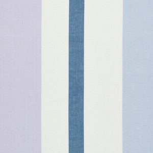 Schumacher Fabric Lolland Linen Stripe Lilac & Blue 79661