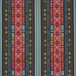 Schumacher Fabric Cosima Embroidery Carbon Multi 79681
