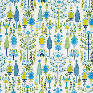 Schumacher Fabric Desna Blue & Green 79821