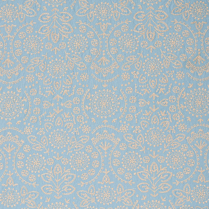 Tiana Embroidery Chambray 79860 by Schumacher Fabric Schumacher Fabric Tiana Embroidery Chambray 79860Fabric COTTON 100% INDIA </p><p>Repeat: H: HORZ. 12 4/5" (32CM) , V: VERT. 31 1/2" (80CM) 54 - Fabric Carolina -