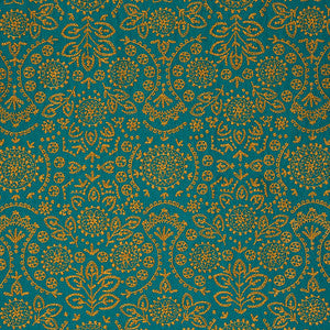 Schumacher Fabric Tiana Embroidery Peacock 79862