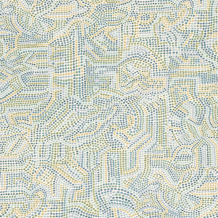 Galina Sky 79870 by Schumacher Designer Fabric BOHEMIA VISCOSE 88% POLYESTER 12% TURKEY MARTINDALE 18,000 </p><p>Repeat: Horizontal: 27" (69CM) and Vertical: 27" (69CM) 56 - Swanky Fabrics -