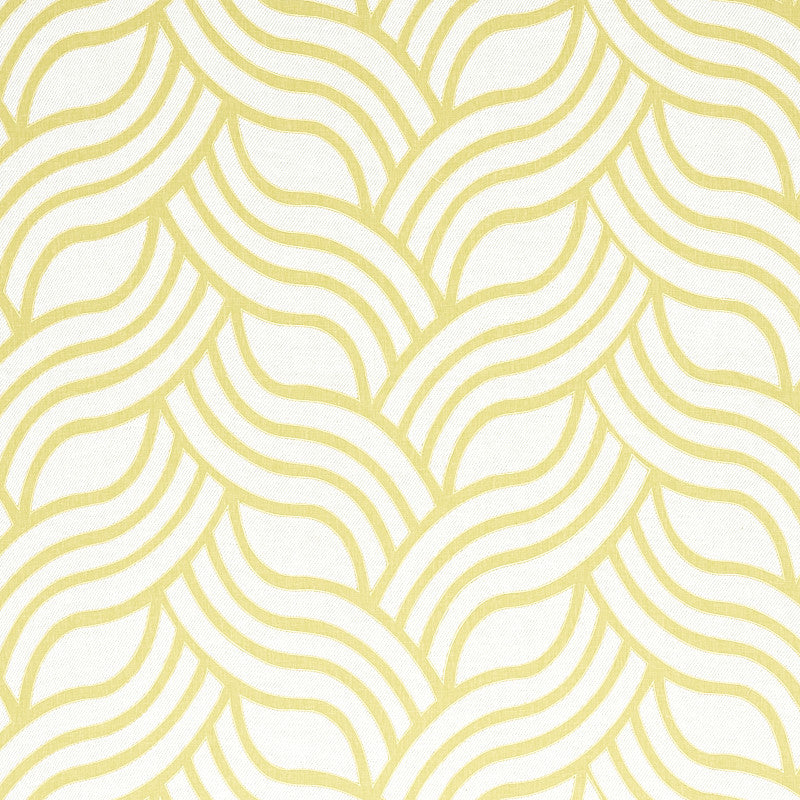 Sangomar Applique Citron 79950 by Schumacher Designer Fabric NATURA LINEN 73% POLYESTER 17% INDIA </p><p>Repeat: Horizontal: 17 1/2" (44CM) and Vertical: 7 1/2" (19CM) 54 - Swanky Fabrics -