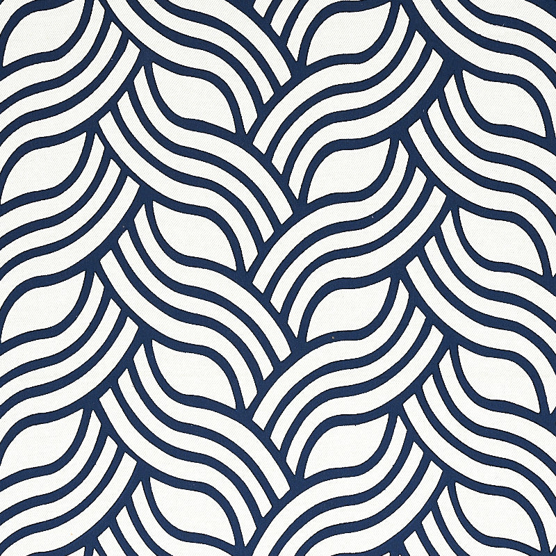 Sangomar Applique Navy 79951 by Schumacher Fabric Schumacher Fabric Sangomar Applique Navy 79951Fabric LINEN 73% INDIA </p><p>Repeat: H: HORZ. 17 1/2" (44CM), V: VERT. 7 1/2" (19CM) 54 - Fabric Carolina -