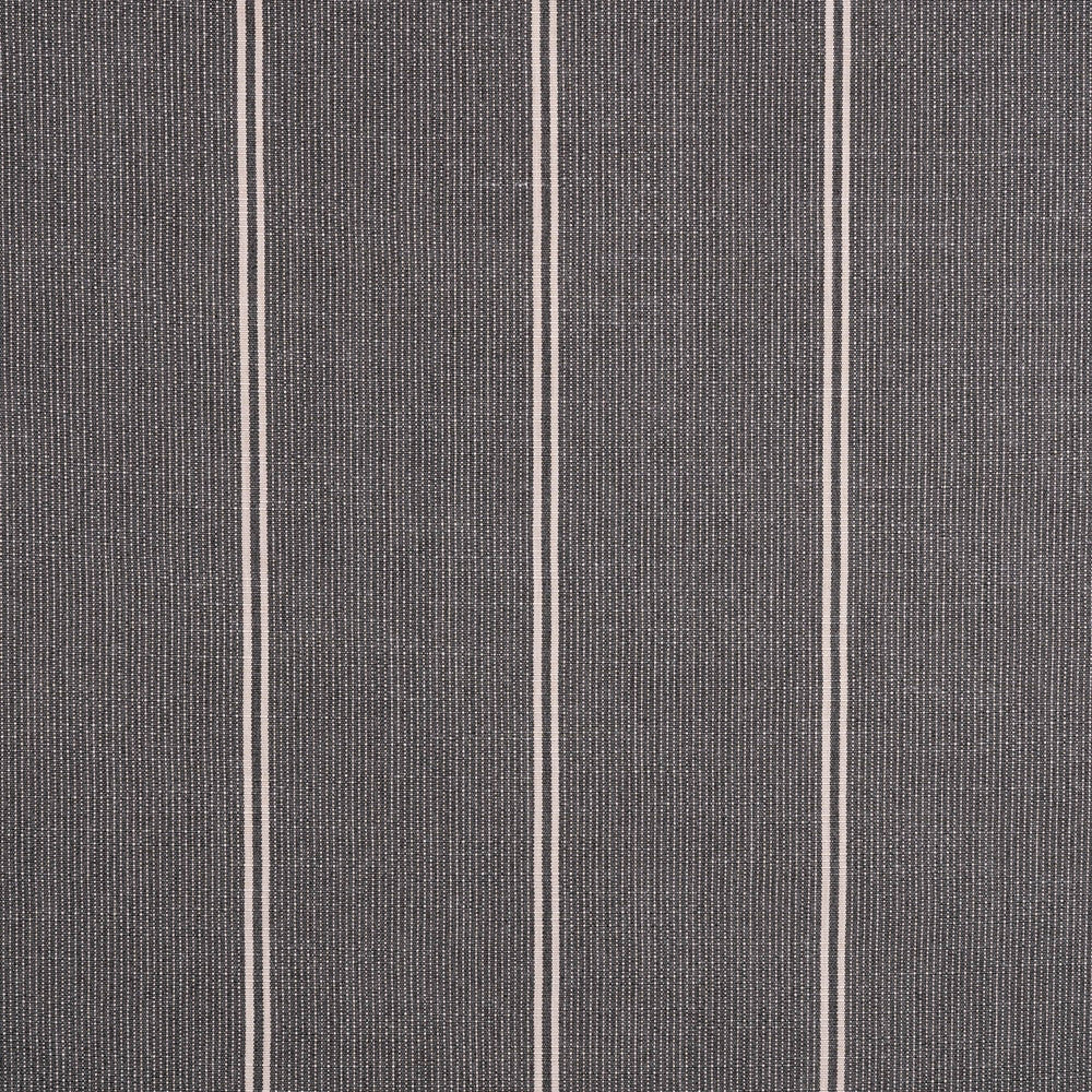 56110-0002 Equal Graphite by Sunbrella Designer Fabric Sunbrella Balance Sunbrella® Acrylic, Sunbrella® Polyester, Sunbrella® Non-Phthalate PVC USA or Imported 5-Year Horizontal: 60 yd. and Vertical: 4.5 in. 54 in. - Swanky Fabrics -