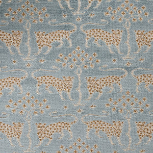Schumacher Fabric Woodland Leopard Velvet Mineral 80080