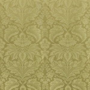 Brunschwig & Fils Fabric Damask Pierre Olive