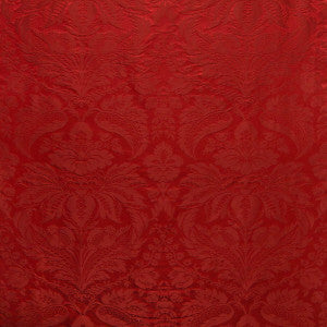 Brunschwig & Fils Fabric Damask Pierre Red