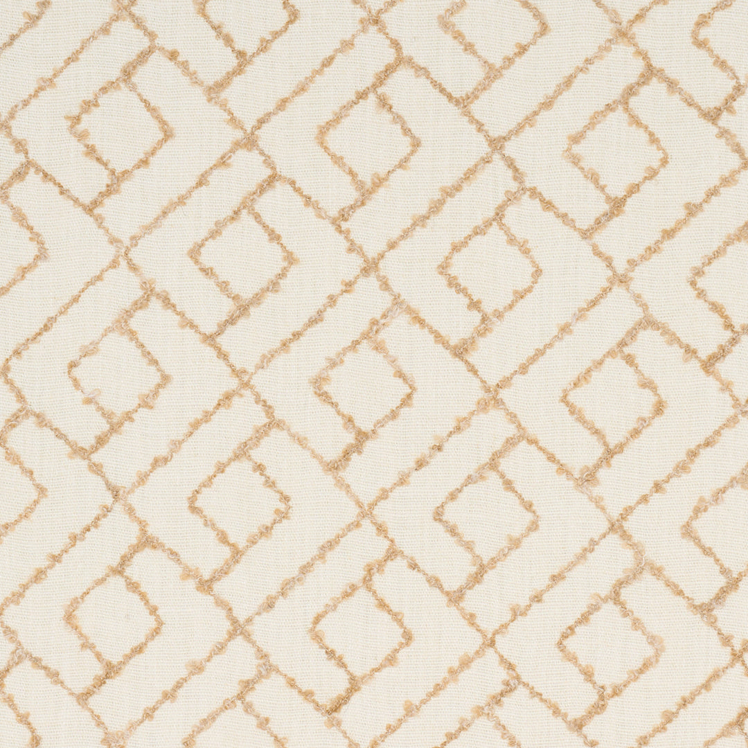 Schumacher Fabric Durant Embroidery - Ochre
