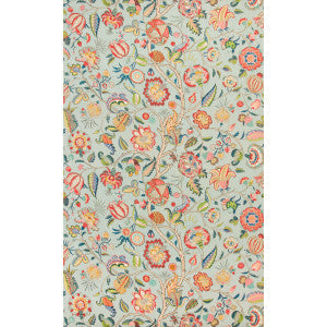 Brunschwig & Fils Fabric Aravali Aqua/Rose