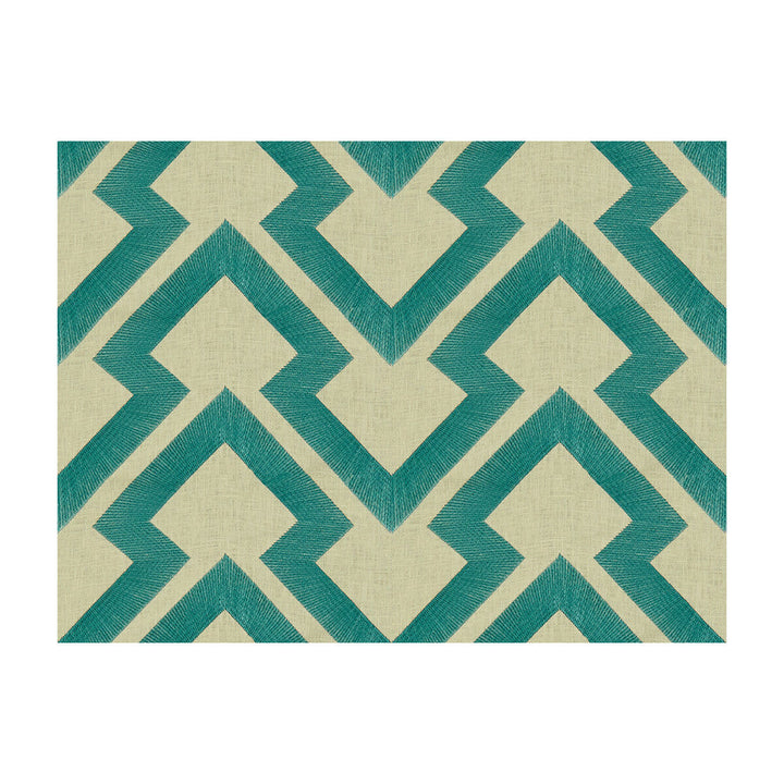 Lightning Bolt Turquoise by Brunschwig & Fils Fabric Brunschwig & Fils Fabric Lightning Bolt TurquoiseFabric MAISONNETTE LINEN - 38%;VISCOSE - 27%;COTTON - 18%;ZARI - 17% India </p><p>Repeat: H: 12.5, V: 6.25 52 - Fabric Carolina -