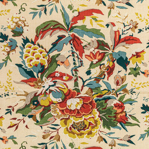 Brunschwig & Fils Fabric Horseshoe Bay Sand/Multi