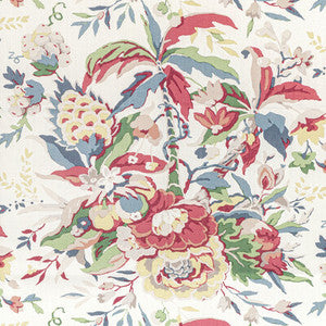 Brunschwig & Fils Fabric Horseshoe Bay Red/Blue