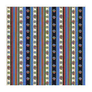 Brunschwig & Fils Fabric Rayure Moire Bleu