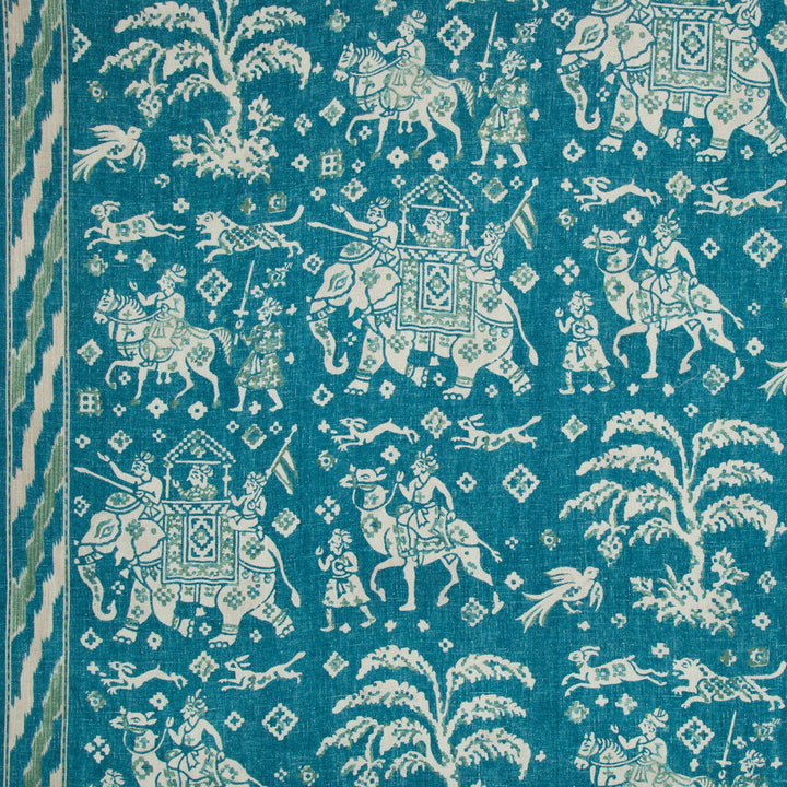Aralam Print Teal/Green by Brunschwig & Fils Fabric Brunschwig & Fils Fabric Aralam Print Teal/GreenFabric CAPE COMORIN LINEN - 100% Thailand </p><p>Repeat: H: 54, V: 48 54 - Fabric Carolina -