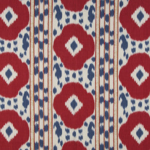 Brunschwig & Fils Fabric Varkala Print Red/Blue
