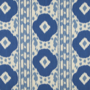 Brunschwig & Fils Fabric Varkala Print Navy/Sky