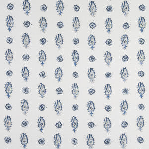 Brunschwig & Fils Fabric Onam Paisley Indigo