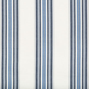 Brunschwig & Fils Fabric Verdon Stripe Indigo/Sky
