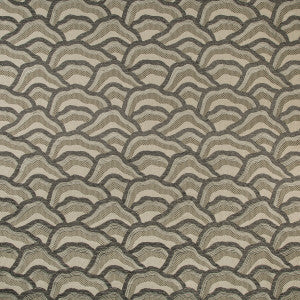 Brunschwig & Fils Fabric Les Rizieres Emb Silver/Charcoal