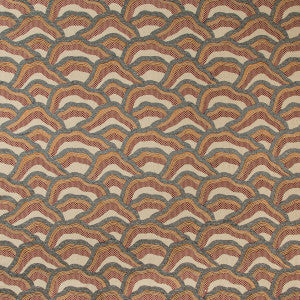 Brunschwig & Fils Fabric Les Rizieres Emb Rust/Grey