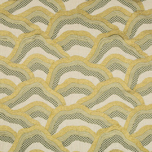 Brunschwig & Fils Fabric Les Rizieres Emb Citron