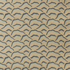 Brunschwig & Fils Fabric Les Rizieres Emb Blue/Aqua