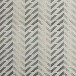 Brunschwig & Fils Fabric Les Vagues Emb Blue/Slate