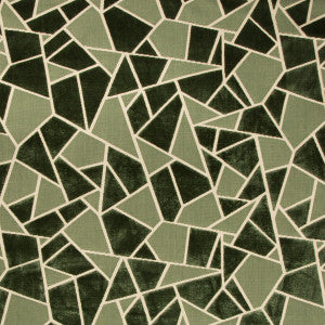 Brunschwig & Fils Fabric La Tortue Velvet Green