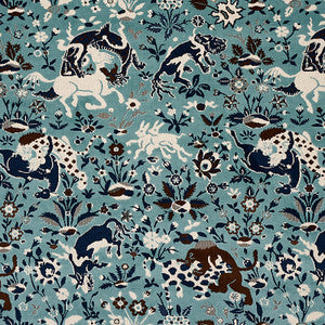 Schumacher Fabric Saint Ambrose Velvet Cadet 80171