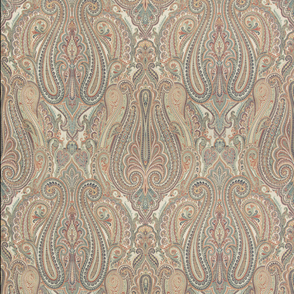Aoria Paisley Red/Indigo by Brunschwig & Fils Fabric Brunschwig & Fils Fabric Aoria Paisley Red/IndigoFabric BARET POLYESTER - 65%;VISCOSE - 35% India </p><p>Repeat: H: 27.5, V: 36 53.93 - Fabric Carolina -