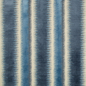 Brunschwig & Fils Fabric Bromo Velvet Blue