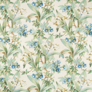 Brunschwig & Fils Fabric Daffodil And Vine Blue