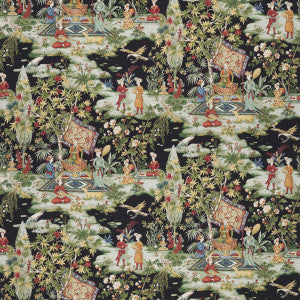 Brunschwig & Fils Fabric Lodi Garden Print Onyx