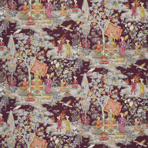 Brunschwig & Fils Fabric Lodi Garden Print Plum