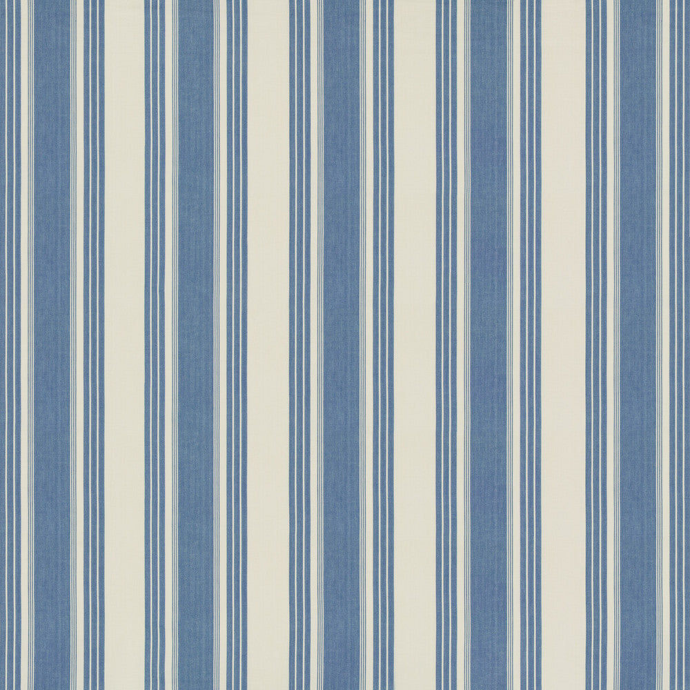 Colmar Stripe French Blue by Brunschwig & Fils Fabric Brunschwig & Fils Fabric Colmar Stripe French BlueFabric FOLIO FRANCAIS COTTON - 100% India </p><p>Repeat: H: 8.82, V: 0 53 - Fabric Carolina -