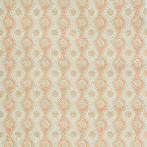 Brunschwig & Fils Fabric Nadari Print Peach/Gold