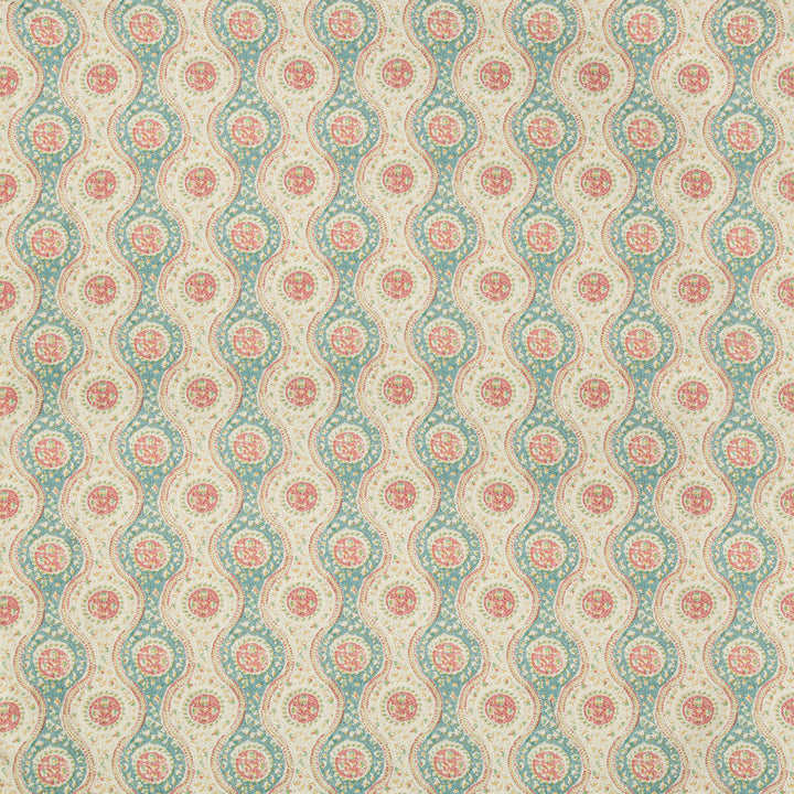 Nadari Print Teal/Rose by Brunschwig & Fils Fabric Brunschwig & Fils Fabric Nadari Print Teal/RoseFabric FOLIO FRANCAIS COTTON - 90%;LINEN - 10% United Kingdom </p><p>Repeat: H: 6.75, V: 7.48 54 - Fabric Carolina -