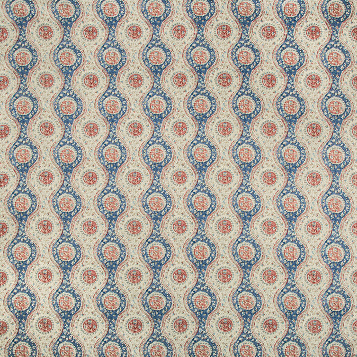Nadari Print Blue/Red by Brunschwig & Fils Fabric Brunschwig & Fils Fabric Nadari Print Blue/RedFabric FOLIO FRANCAIS COTTON - 90%;LINEN - 10% United Kingdom </p><p>Repeat: H: 6.75, V: 7.48 54 - Fabric Carolina -
