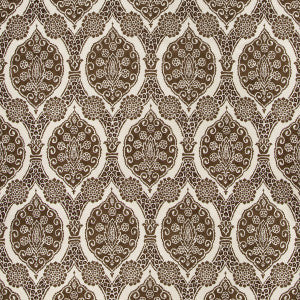 Brunschwig & Fils Fabric Sufera Print Chocolate