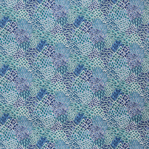 Brunschwig & Fils Fabric Katibi Print Turquoise