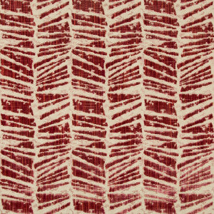 Brunschwig & Fils Fabric Chaumont Velvet Red