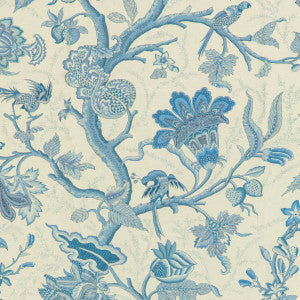Brunschwig & Fils Fabric Louverne Print Blue
