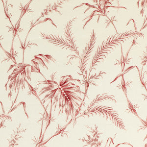 Brunschwig & Fils Fabric Lauziere Print Red