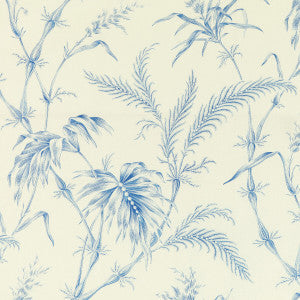 Brunschwig & Fils Fabric Lauziere Print Blue