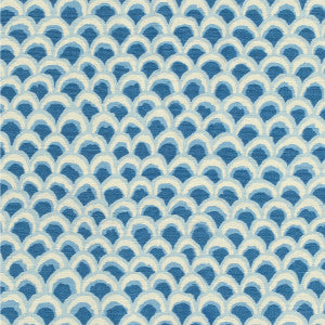 Brunschwig & Fils Fabric Pave Ii Print Blue
